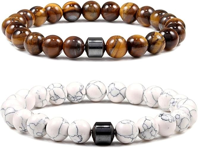 Anti Smoking Bracelet for Women Men Quit Smoking Bracelets Hematite Tiger Eye