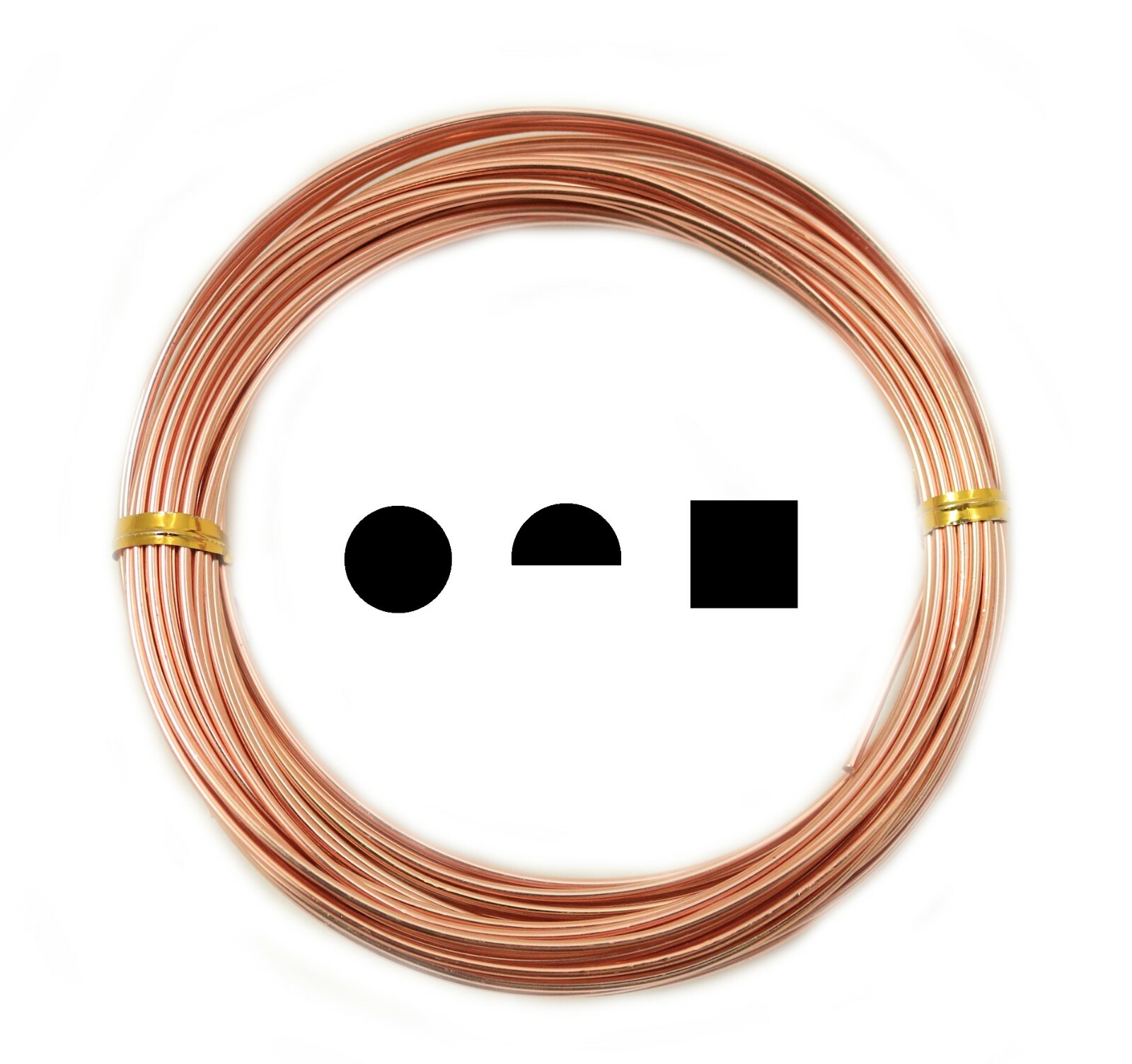 Pure Copper wire Dead Soft Round-1/2 Round-Square 6 – 16 18 19 20 21 22 24 26 Ga