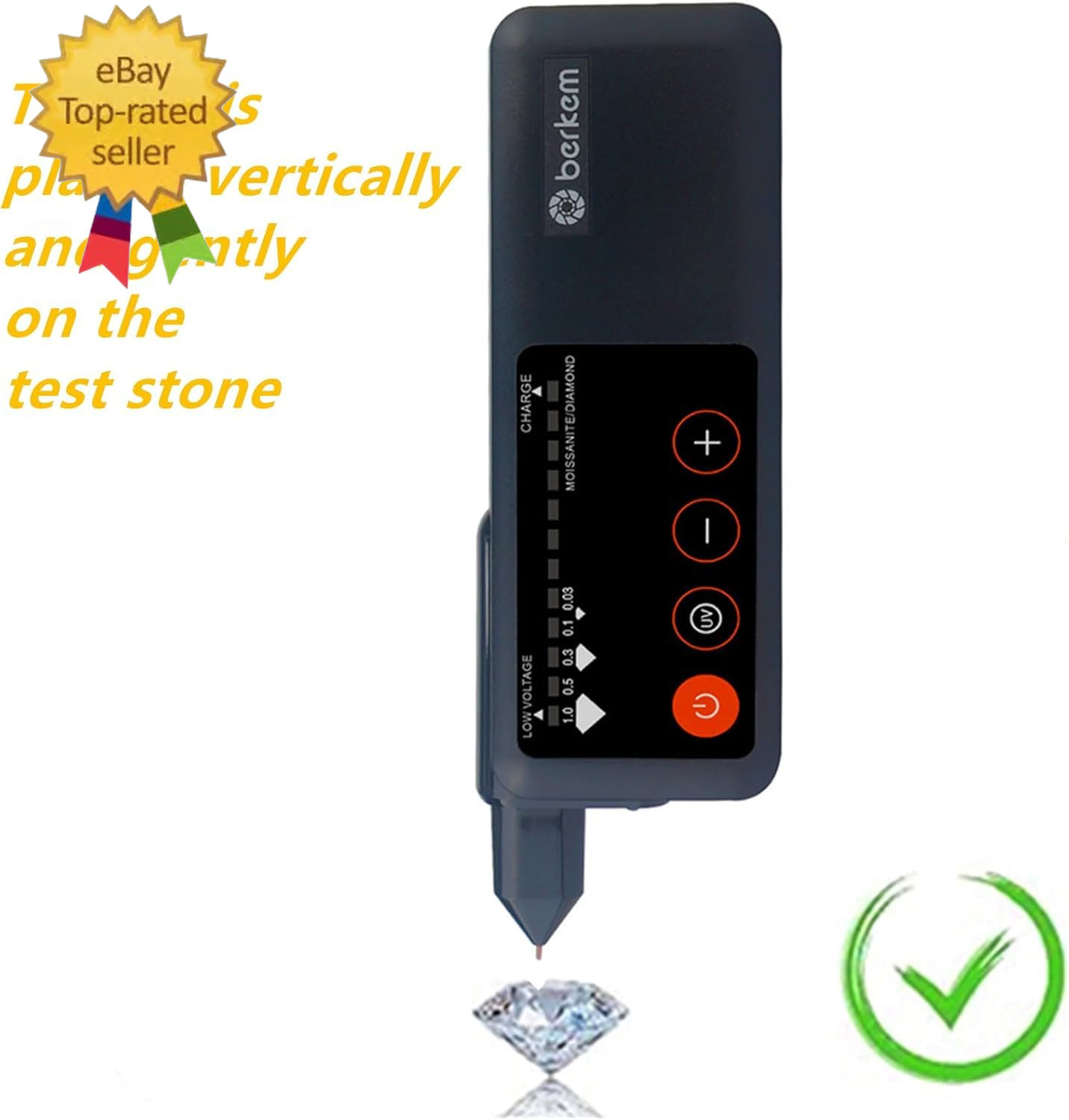 Professional Diamond Tester Rechargeable,High Accuracy Jewelry Diamond Tester Pe