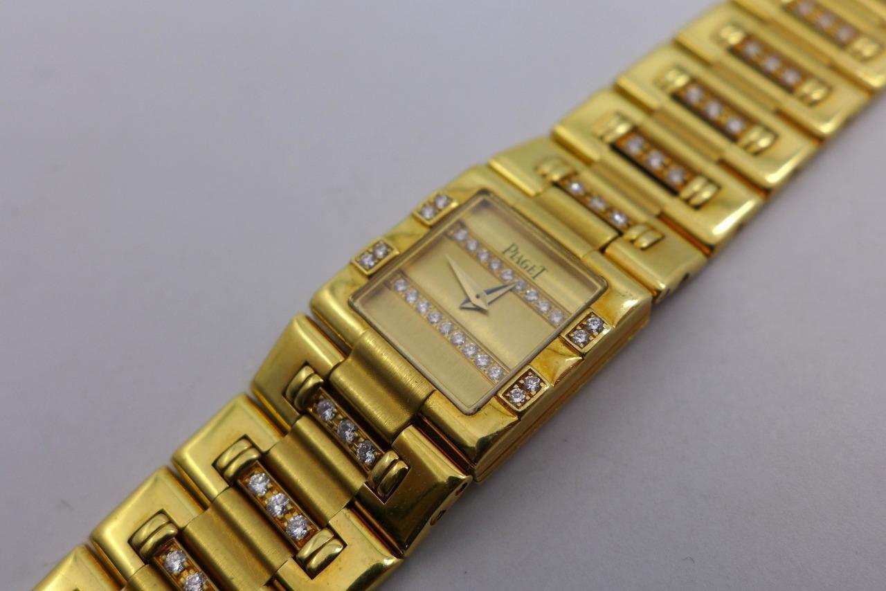 Piaget Dancer 15327K818 Diamond 750 18KT Yellow Gold Ladies Quartz Wristwatch