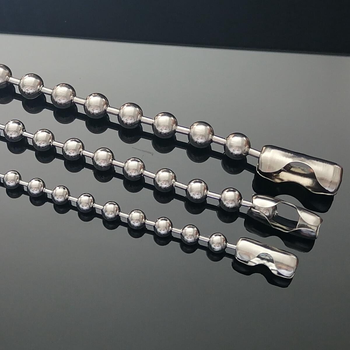 Punk Ball Chain Necklace 316L Stainless Steel, 2000’s Y2K Large bead jewelry