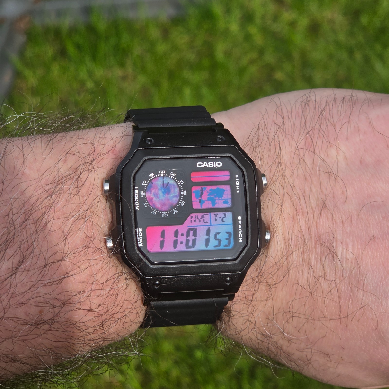 New Casio Royale AE1200 Mod – Event Horizon. Nebula Gradient. Hydromod.