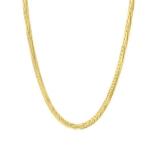 14k Yellow Gold 7″ Oval Snake Chain Bracelet 7.5 gram 5.3 MM