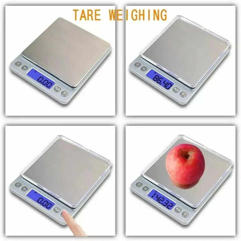 Digital Weight Scale Kitchen Jewelry Gold Grain Food MiniSize Gram 3000g x 0.1g