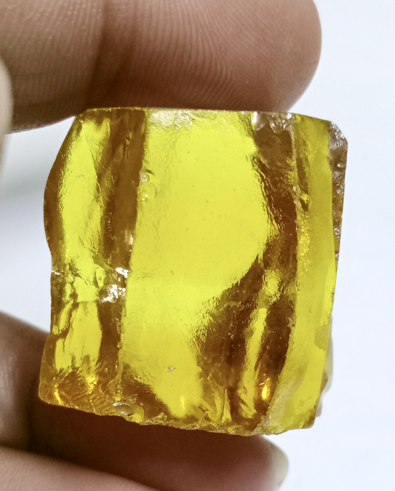 Natural Cambodian Yellow Zircon Rough Superb 255 Ct Certified Loose Gemstone