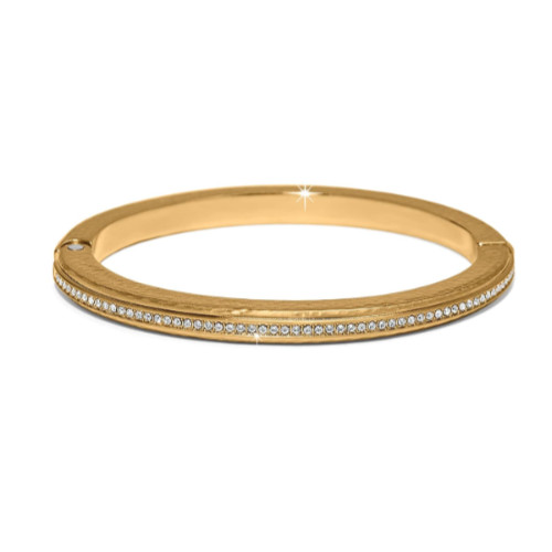 Brighton Meridian Orbit Hinged Bangle Brushed Gold Hammered Hinged Bracelet NWT