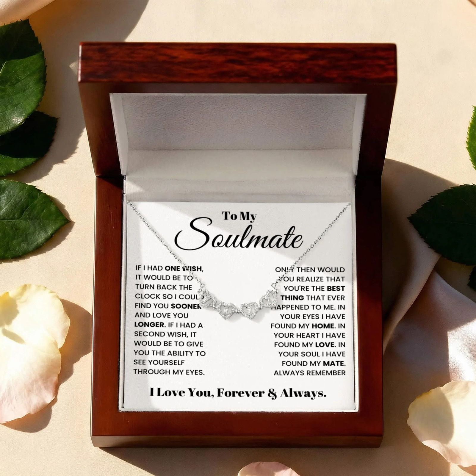 Soulmate Heart Clover Convertible Necklace