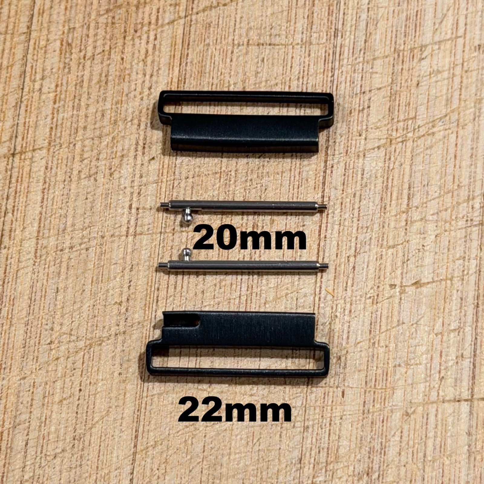 20mm to 22mm Stainless Steel Watch Band Connectors Converters, Strap Adapters