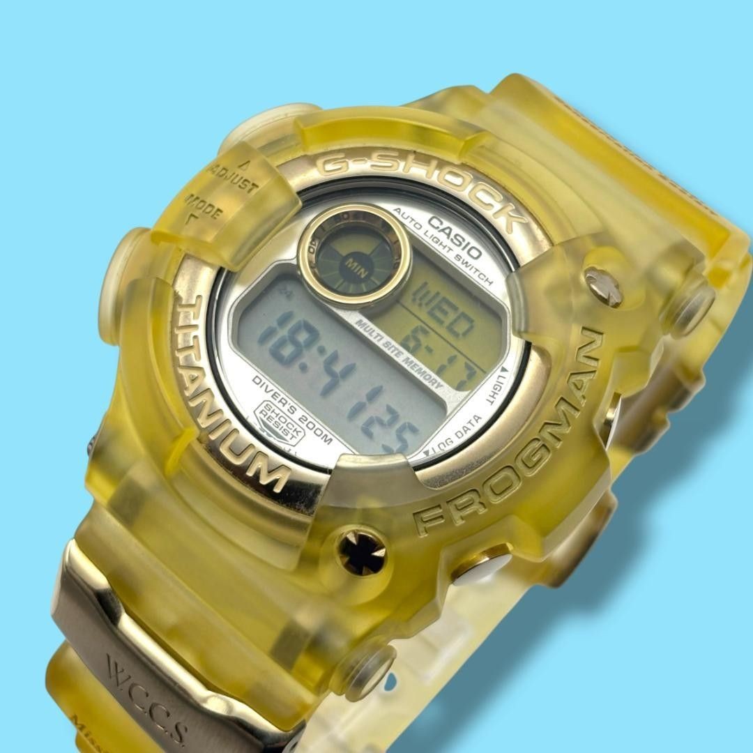 Excellent Condition Working Casio G-Shock Frogman W.C.C.S Men’s Wristwatch