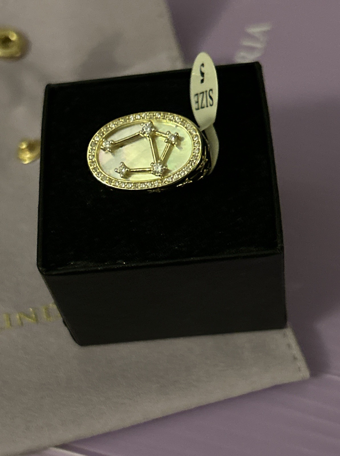 Melinda Maria Constellation Zodiac Ring Libra