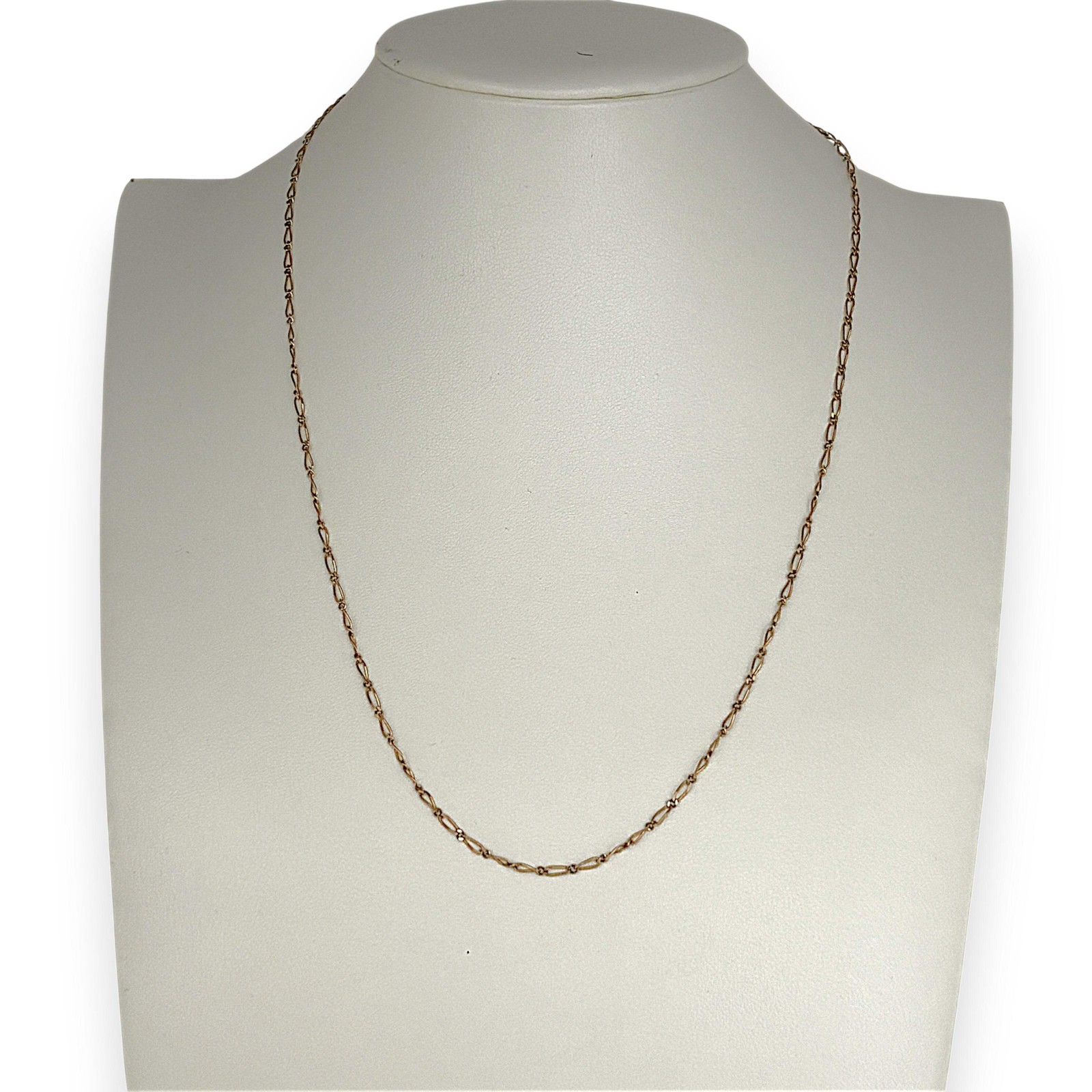NZGD | 9ct Gold UNOAERRE Aurora 1×1 Fiagor Chain 50cm