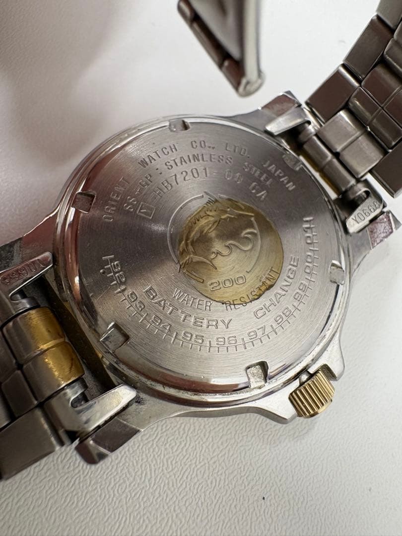【From Japan】Working MARINE RACER watch, gold and silver combination, quartz