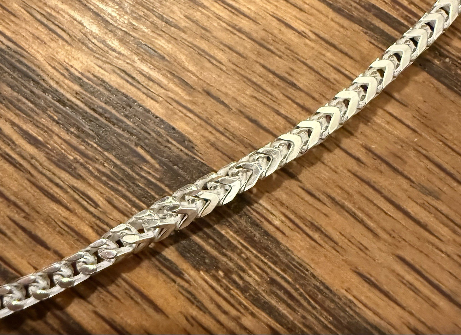 Franco Link Chain 24 Inches Long 3mm Wide 925 Sterling Silver