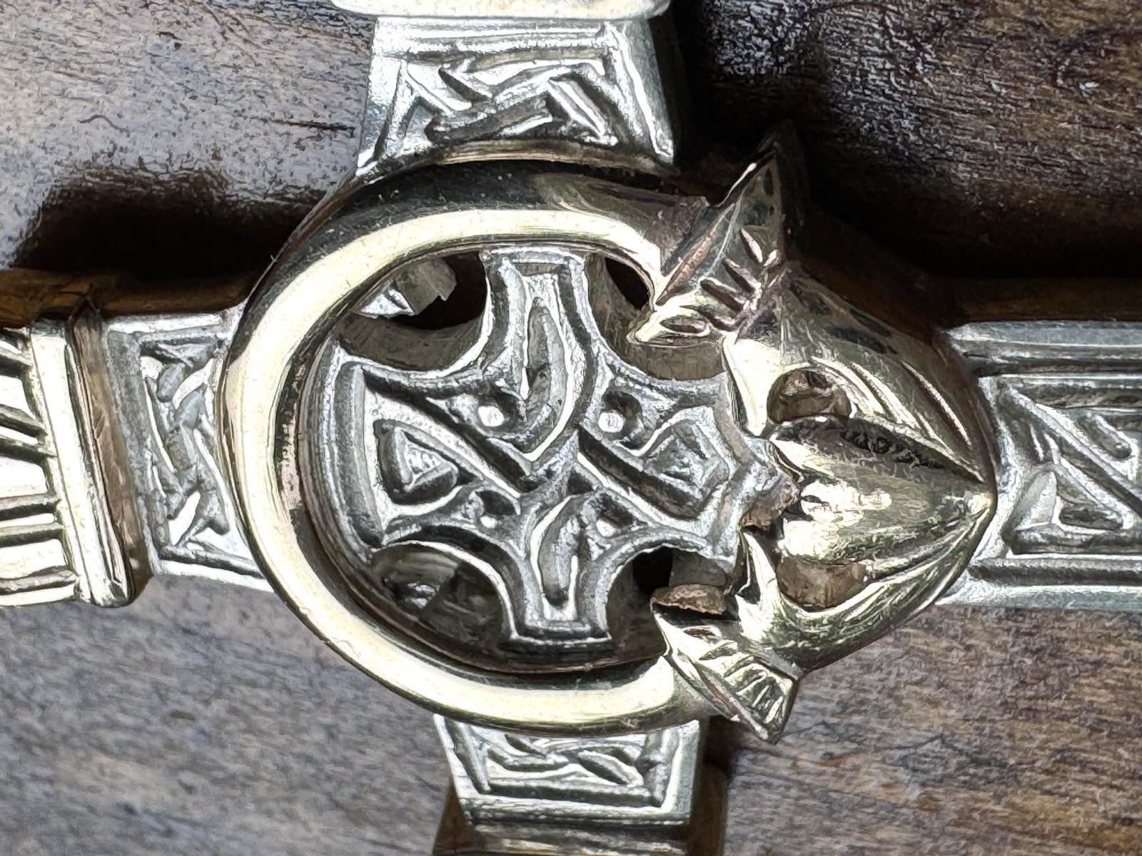 Aidan J Breen Irish Penal Celtic Cross Pendant 925 Sterling Silver AJB Ireland