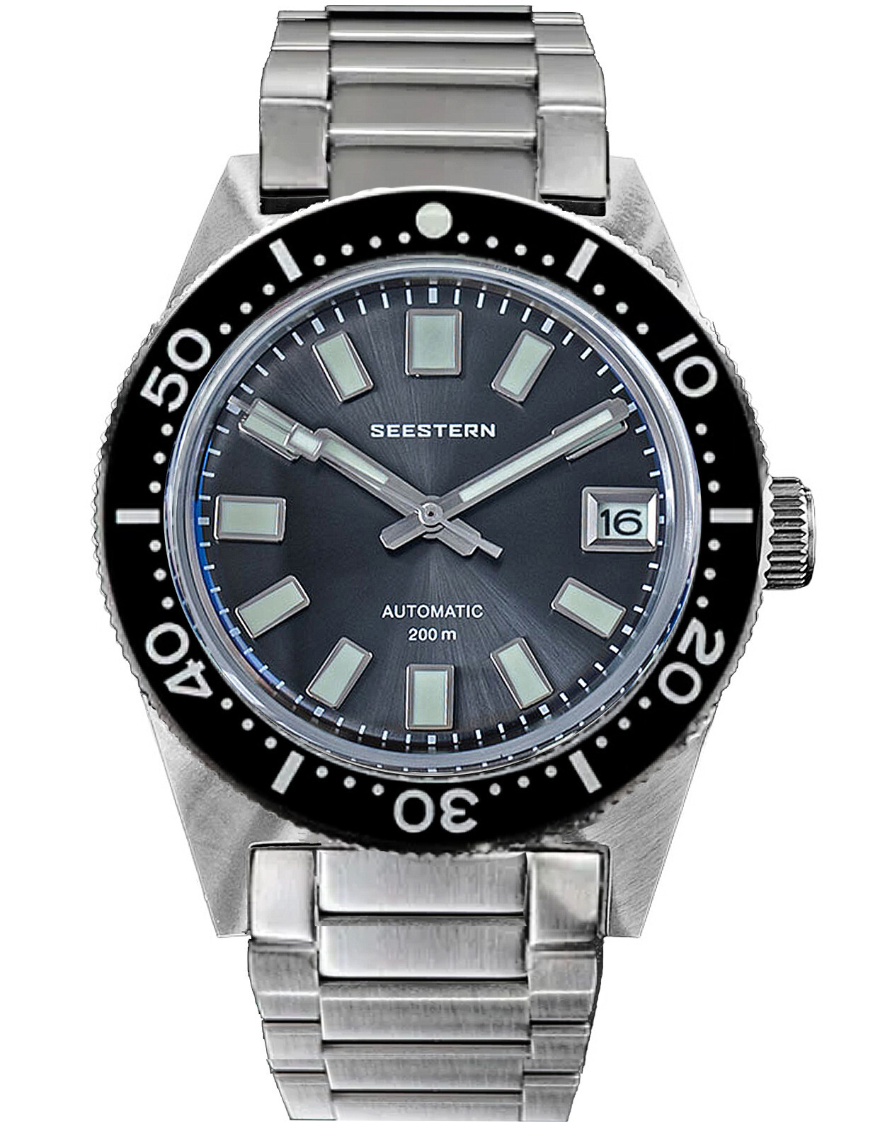 Seestern 62MAS 20ATM Genuine Ceramic NEW LUME Bezel 200m DIVER’S Watch 62MASSLS
