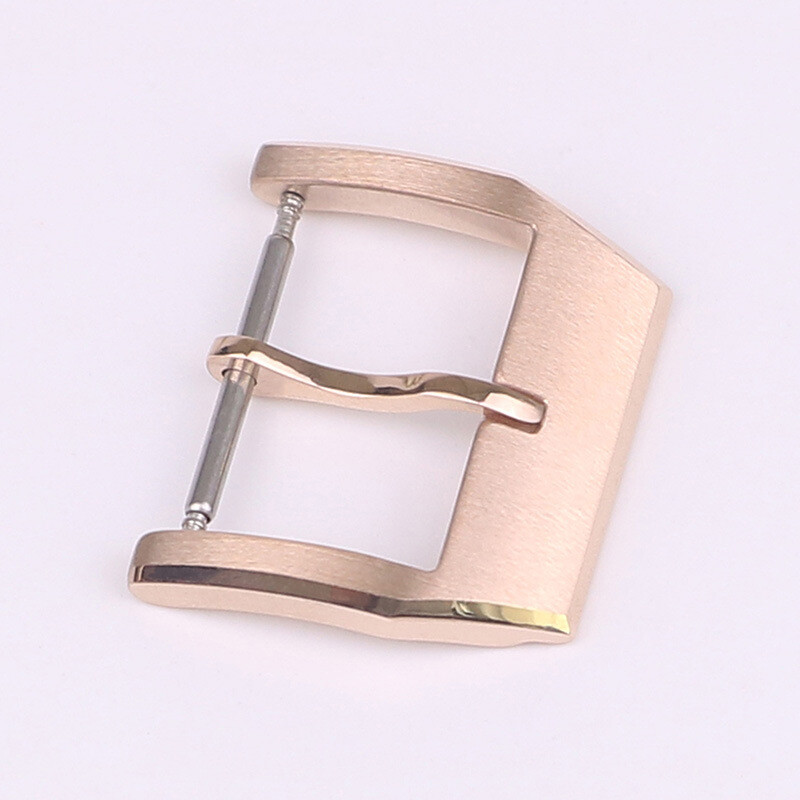 High Quality 316L Solid Stainless Steel Pin Buckle Watch Clasp 18mm Fits IWC