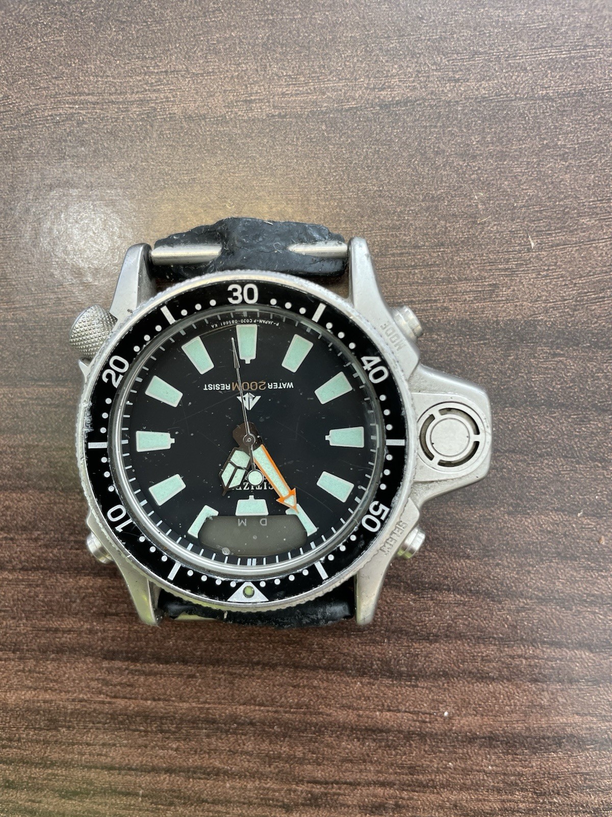 Citizen Promaster Aqualand Quartz 200m Diver Watch, SS Case, Great parts Watch