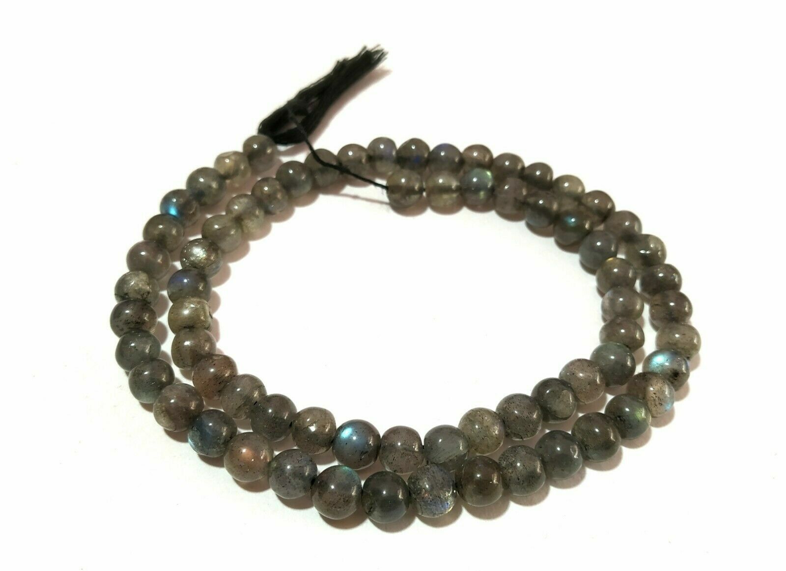 5 Strand Natural Labradorite Round Smooth 5-5.5mm Loose Gemstone Beads 12″inch
