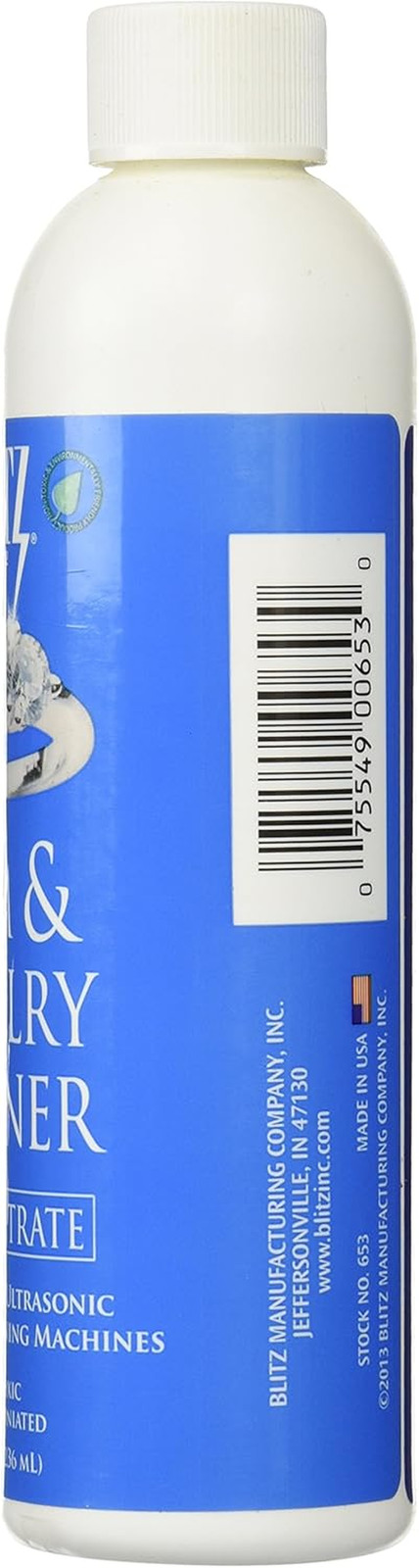 653 Gem & Jewelry Non-Toxic Cleaner Concentrate for Use in Cleaning Machines, 8