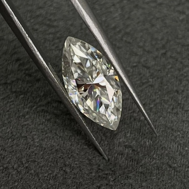 Certified Loose CVD Diamond Marquise Lab Grown 1 Pc D Color 3 x 5 mm IF Clarity