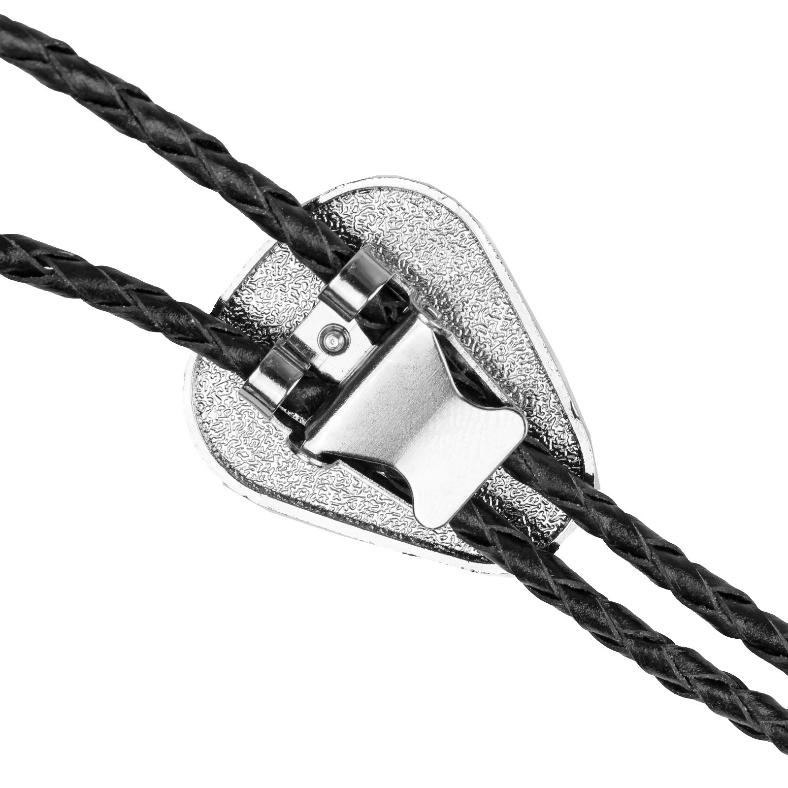 Teardrop Natural Real Turquoise Stone Bolo Tie 40″ Adjustable Leather Cord