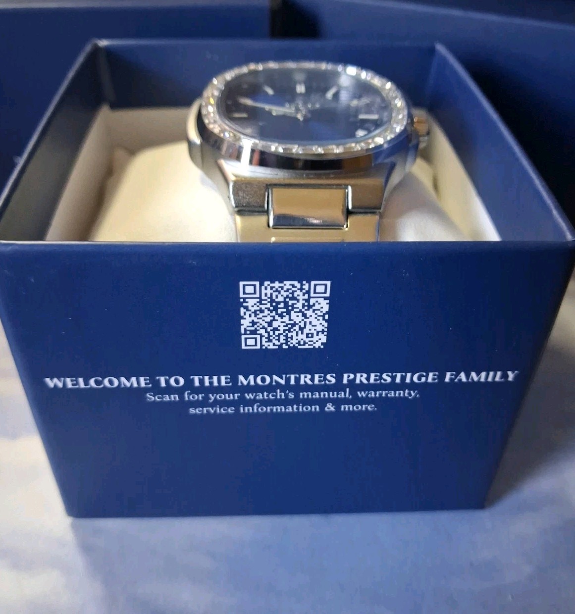 Montres Prestige × Invicta MPW-0326 Crystal Horizon 42mm Blue Textured Dial SS