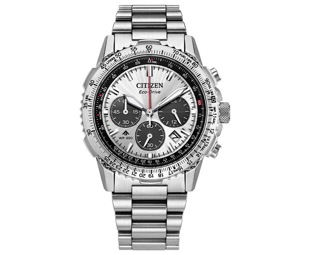 Citizen Men’s Promaster Navihawk Chronograph Silver Dial Watch – CA4660-61A NEW
