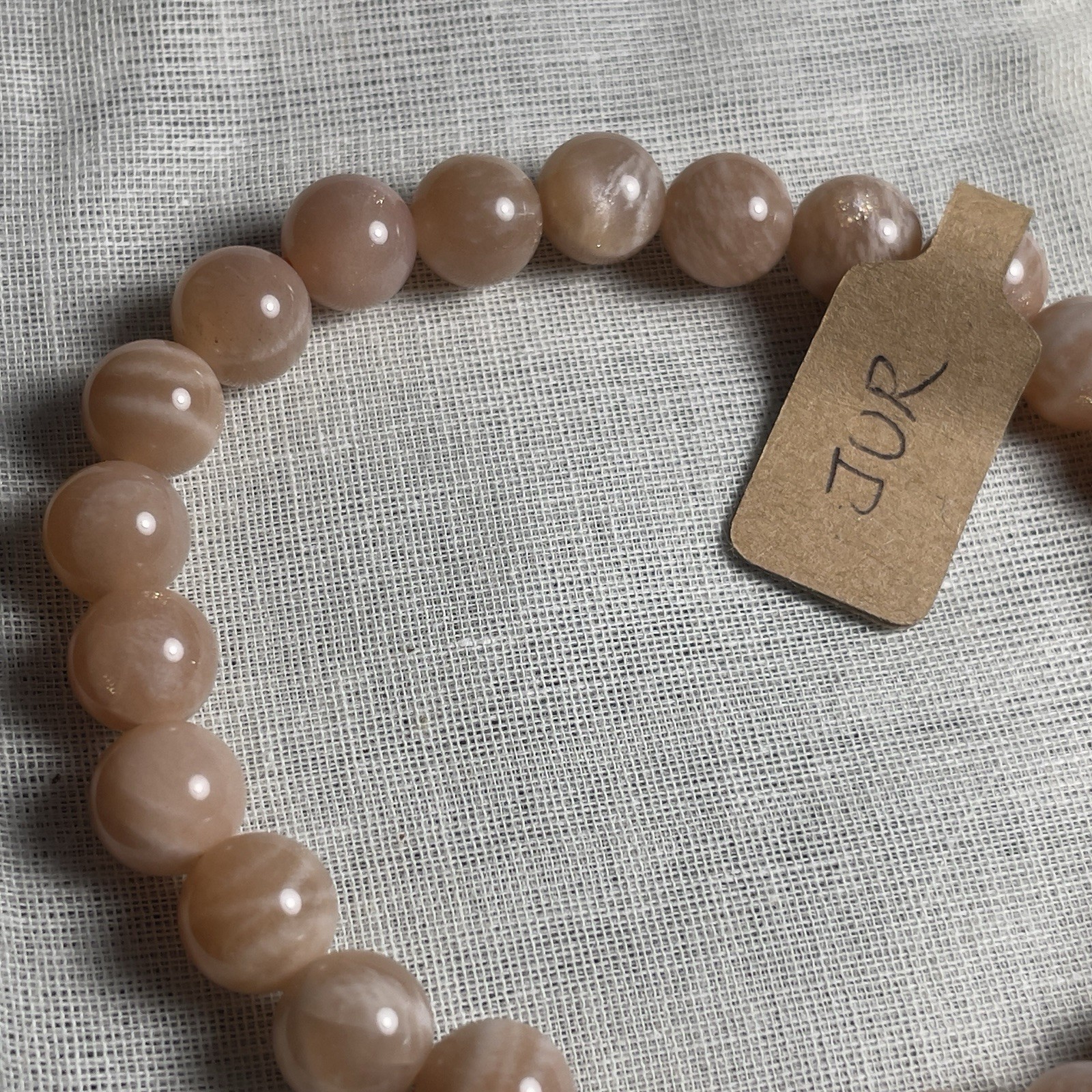Orange Moonstone Milk Tea Color 8mm Gift Women Girls Friend Healing Bracelet