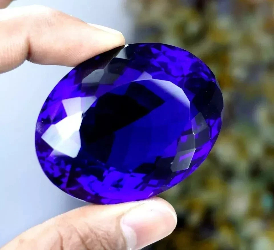 AAA 64.05 Ct Natural Certified Brazilian Blue Oval Cut Topaz Best Loose Gemstone