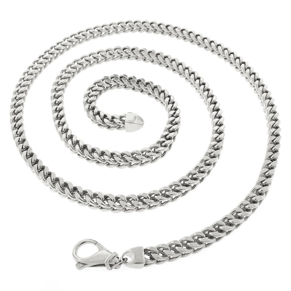2mm Solid 925 Sterling Silver Franco Chain Necklace Sizes 16″-30″ Made In Italy
