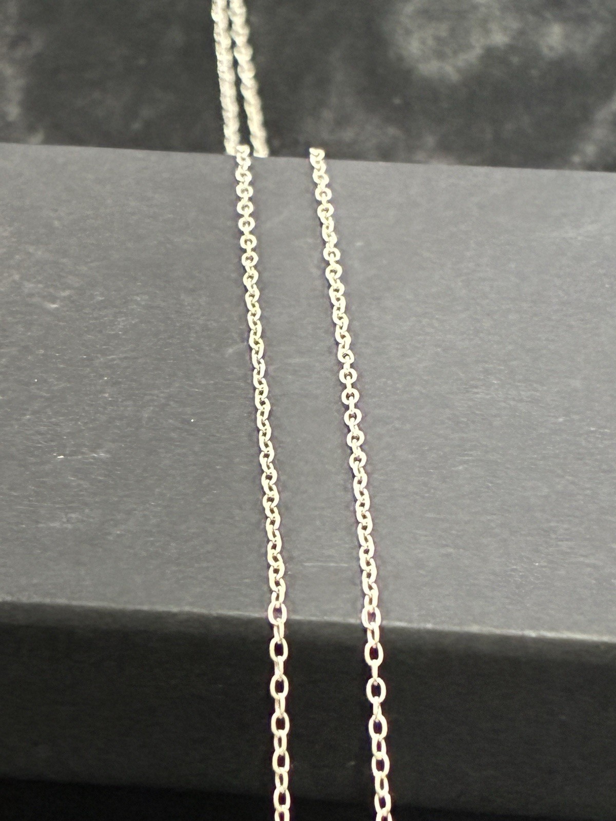 Sparkly & Dainty 19″ 925 Sterling Silver Purple Triple Charm Cluster Necklace