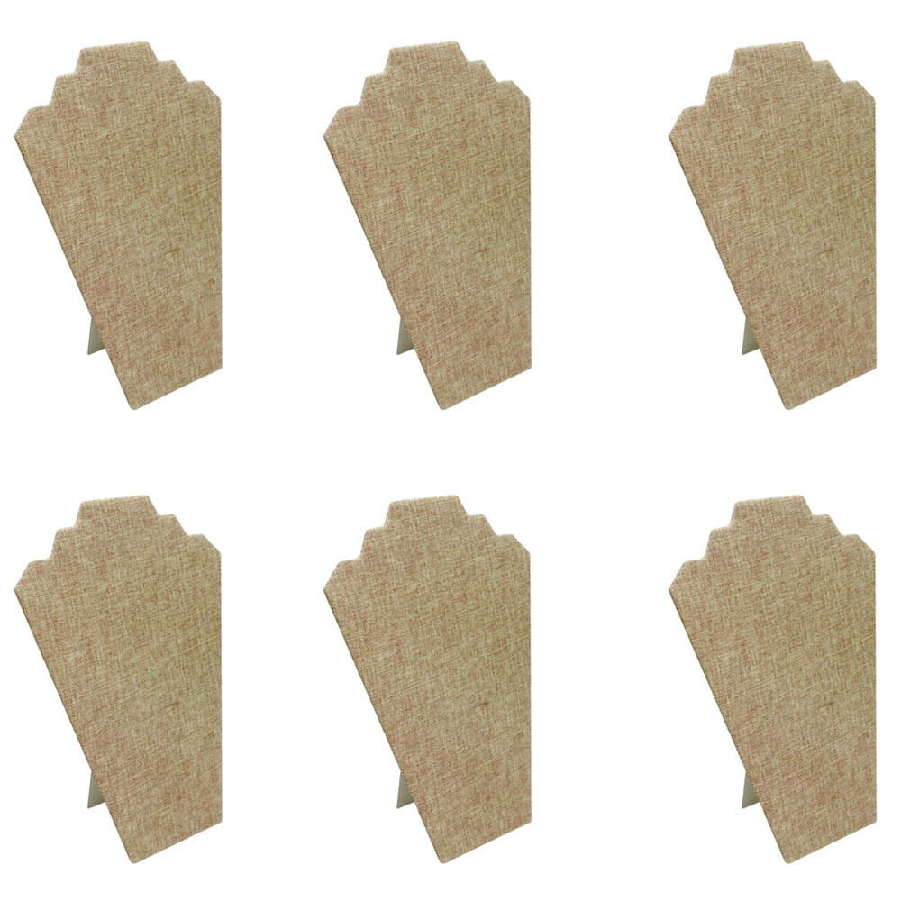 Set of 6 Jewelry Easel Stand Jewelry Display Easels Leatherette Necklace Display