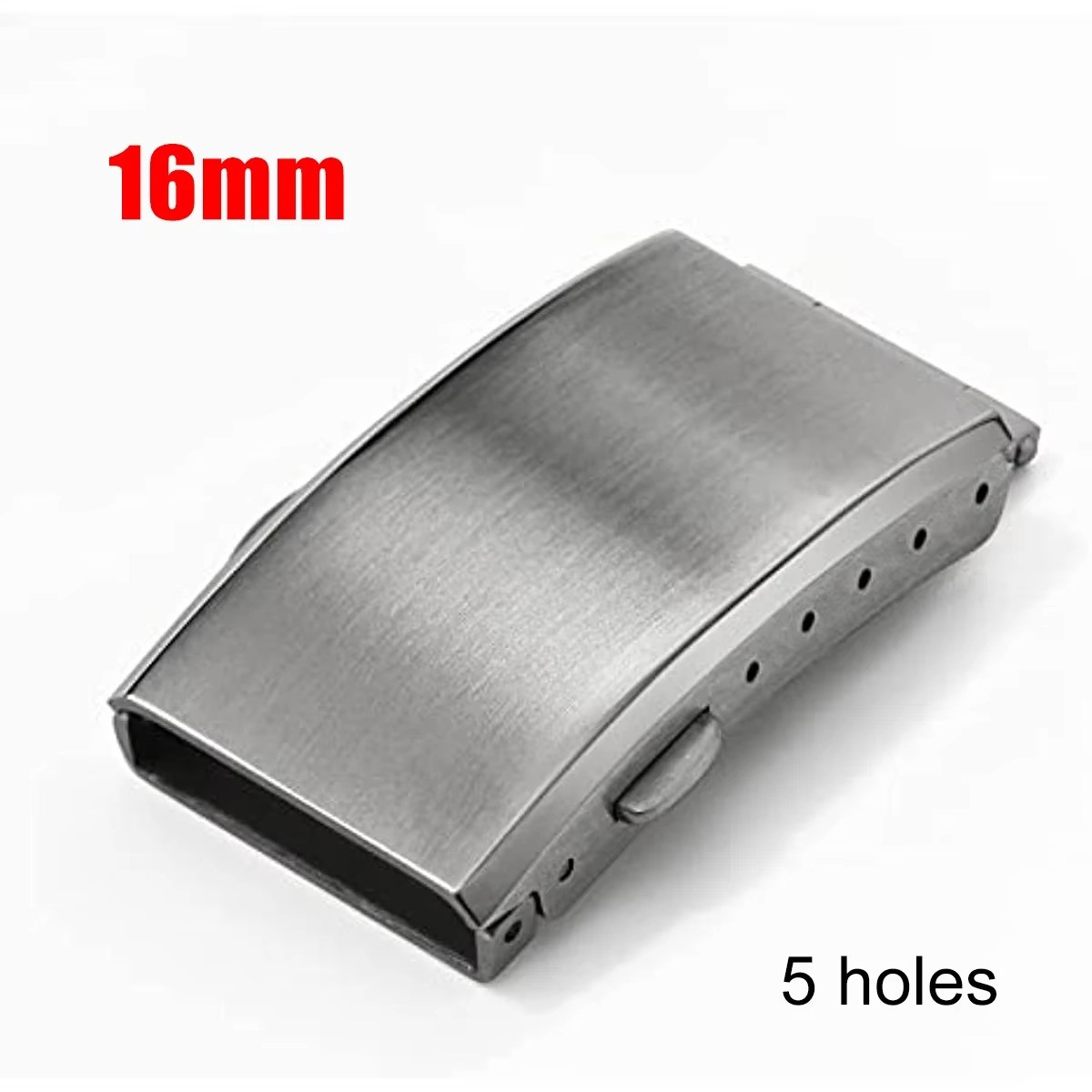 Watch Clasp 16mm 18mm 20mm 22mm Silver Folding Safety Milled Deployant Buckle