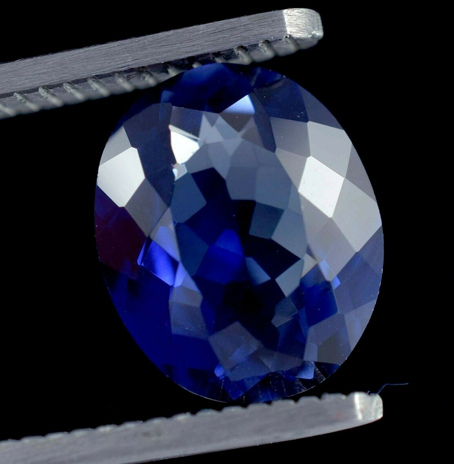 AAA Natural Flawless Ceylon Blue Sapphire Loose Oval Gemstone Cut 12×10 MM