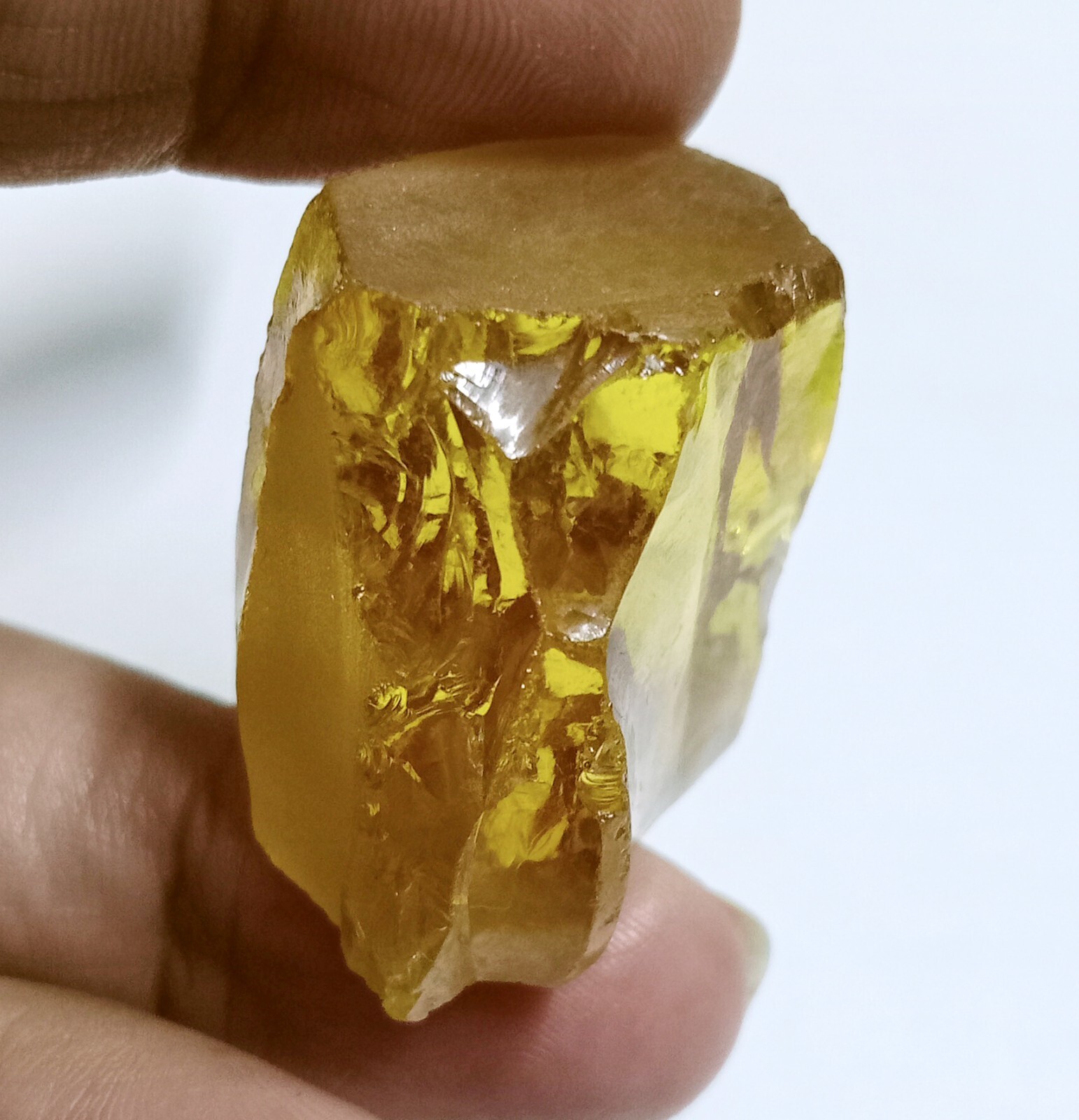 Natural Cambodian Yellow Zircon Rough Superb 255 Ct Certified Loose Gemstone