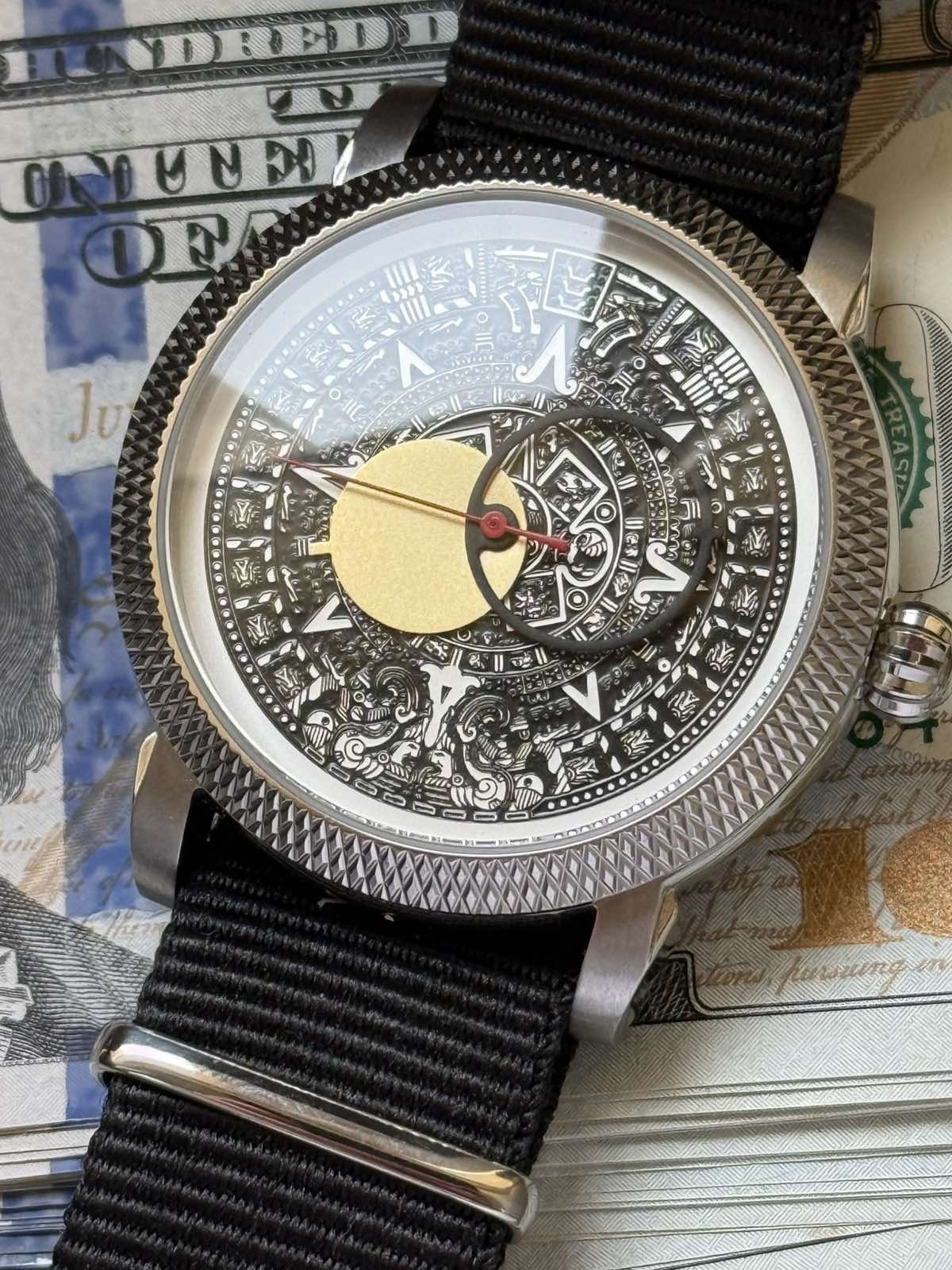 Watch Automatic Buran Black Horoscope Raketa USSR Wrist Pilot Vintage Soviet Men