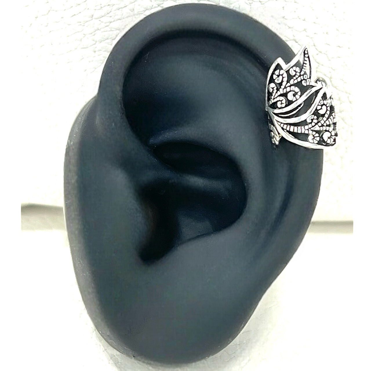 Adjustable Ear Cuffs Leaf Clip On Wrap Earring Conch Helix Non Piercing Jewelry