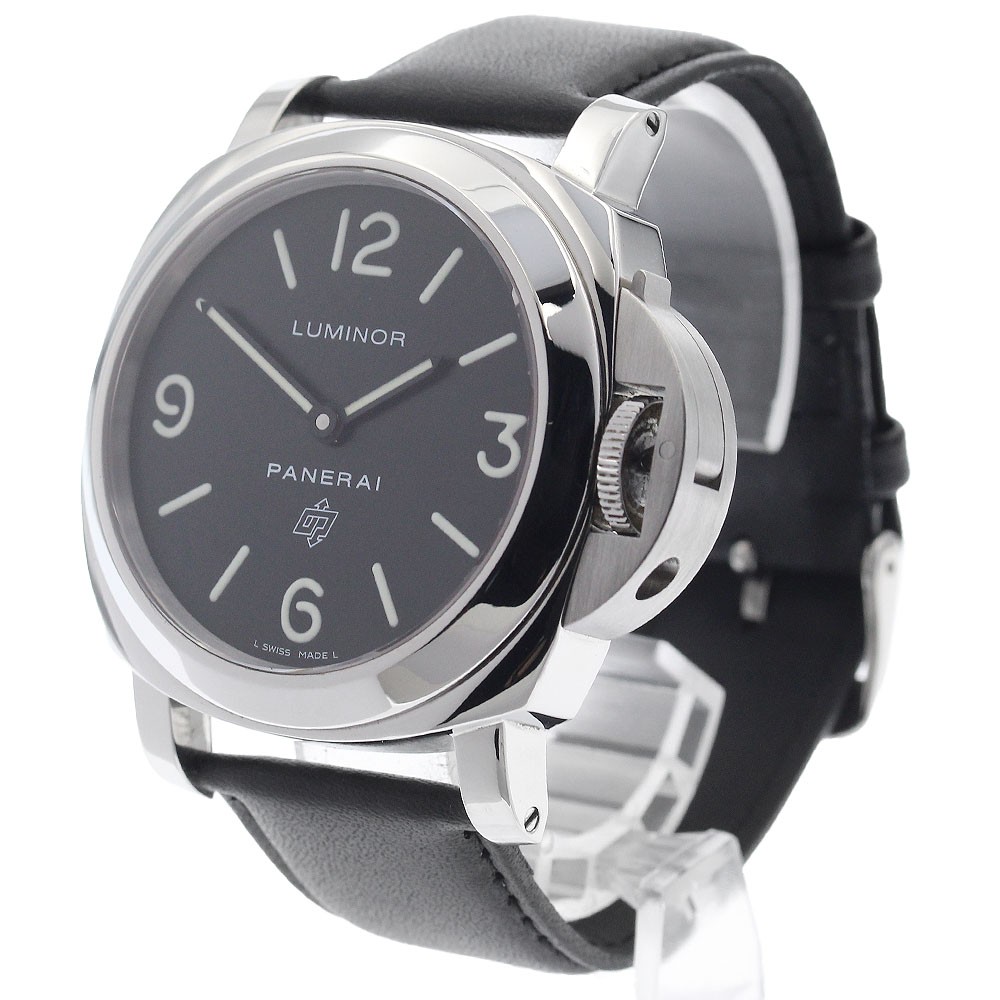 PANERAI Luminor base logo PAM00000 black Dial Hand Winding Men’s Watch_973962