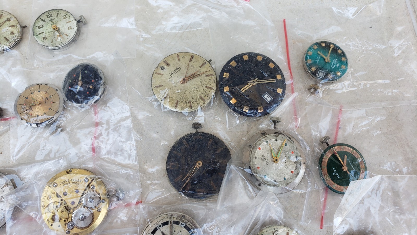 Antique Vintage Automatic Manual Wind Mixed Watch Movements- Lot Of 44 Movement