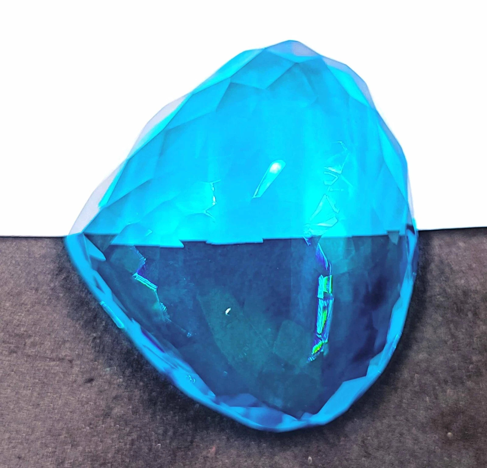 AAA Certified 76.75 Ct Shinny Natural Blue Topaz Loose Pear Cut Gemstone