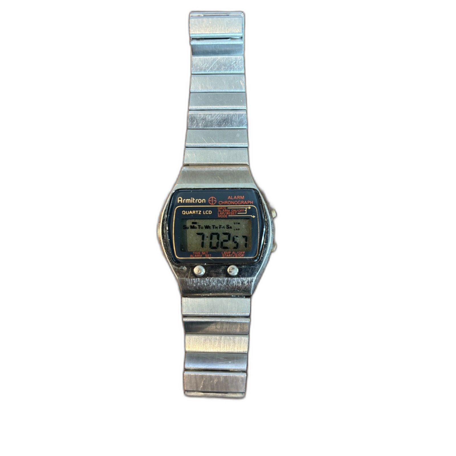 Vintage 1970s/1980s Armitron Quartz LCD Alarm Chronograph – Running New Battery