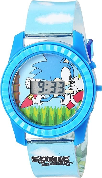 Accutime Kids Pokemon/Sonic Digital LCD Quartz Watch for Toddlers, Boys, Girls