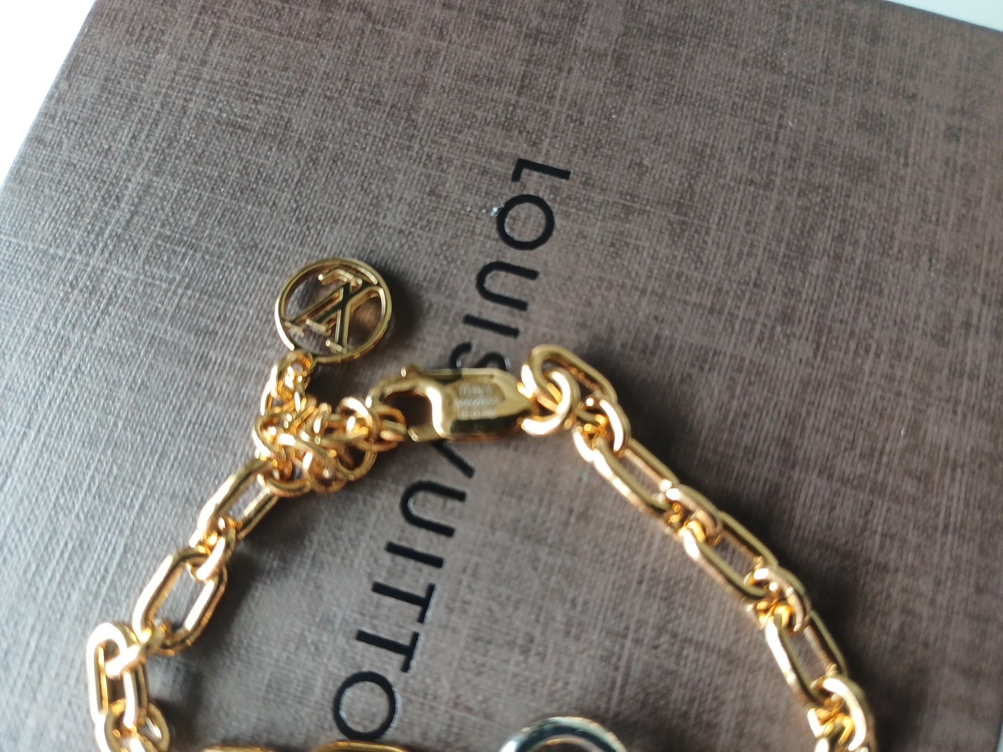LOUIS VUITTON PADLOCK BRACELET 18CM, TWO TONE TONE – NEW-AUTHENTIC