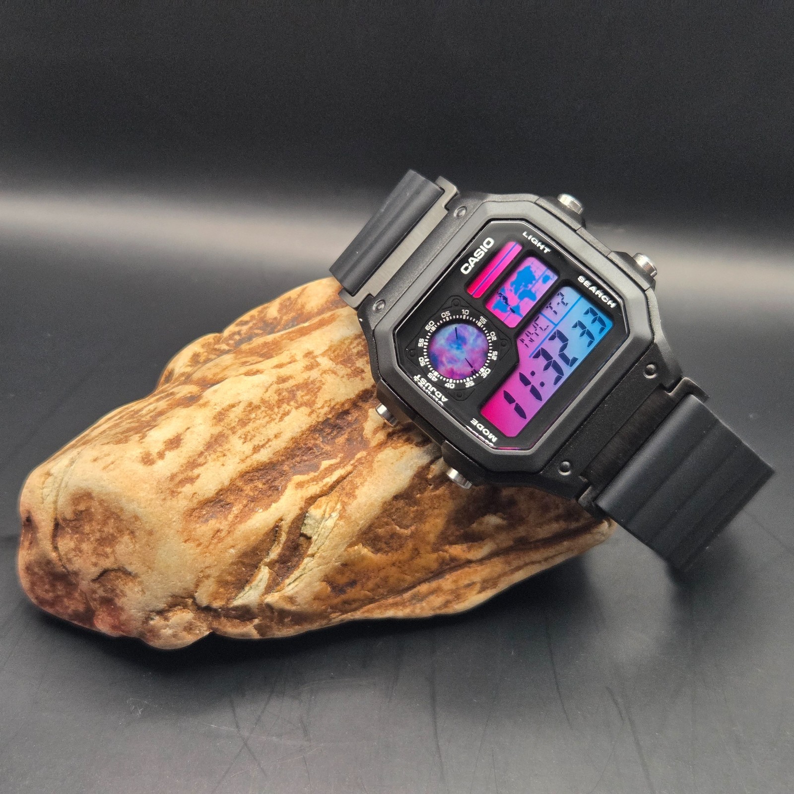 New Casio Royale AE1200 Mod – Event Horizon. Nebula Gradient. Hydromod.