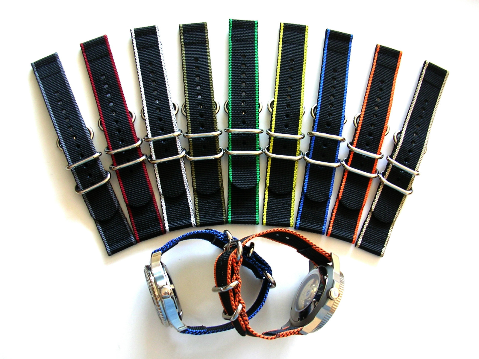 NATO G10 ® EDGE™ 2pc strap Heavy Nylon UTC Sport Smart Dive watch band IW SUISSE