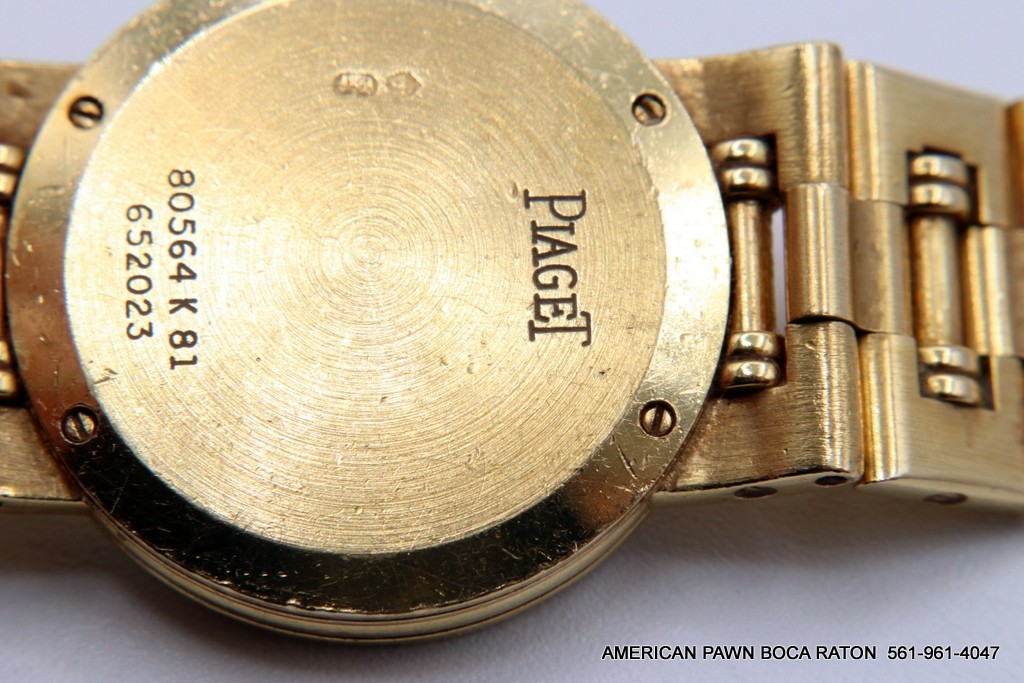 Piaget Dancer 18k Yellow Gold Diamond Champagne 23mm Watch 80564 K 81 works
