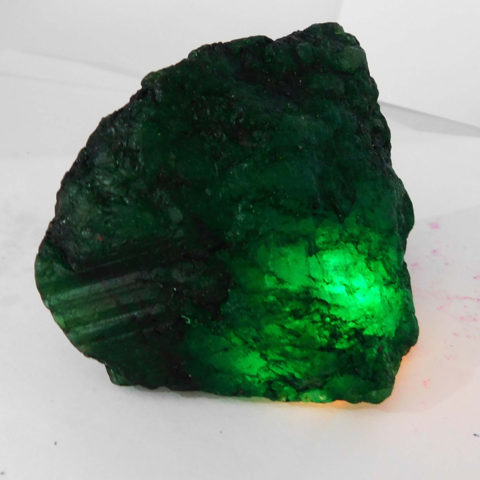 1035 Ct Natural Green Emerald Huge Rough Earth Mined CERTIFIED Loose Gemstone