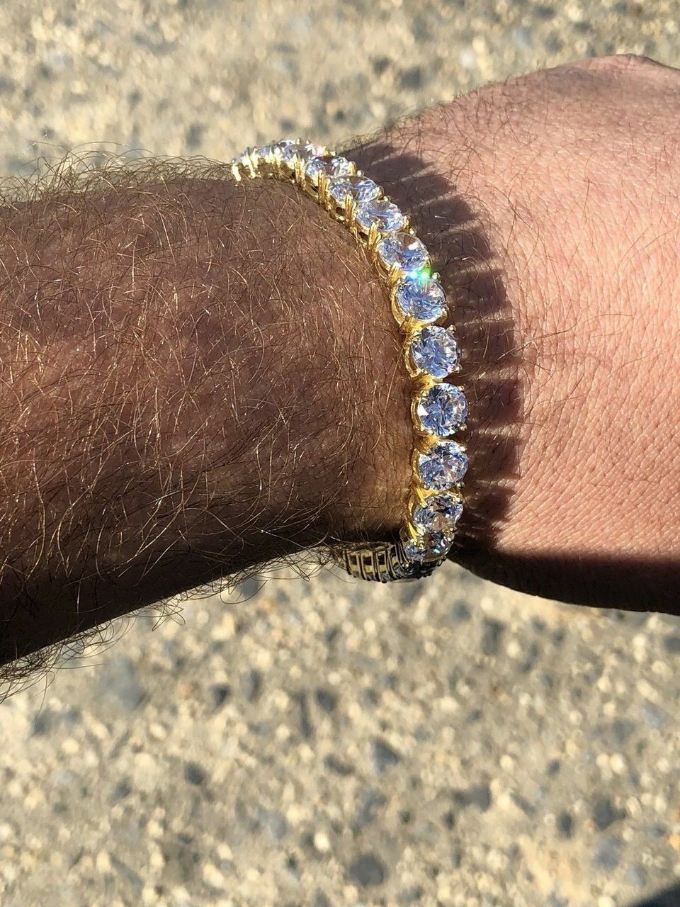 Tennis Bracelet SOLID 925 Sterling Silver MOISSANITE Passes Tester 3-7mm