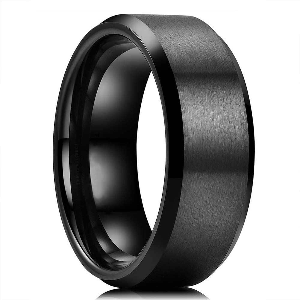 Tungsten Carbide Wedding Band Ring Brushed Silver Mens Jewelry Size 5-17 + Half