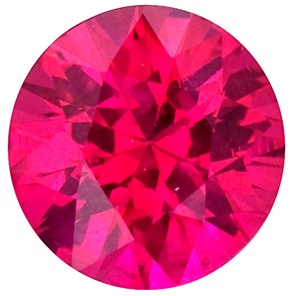 Natural Extra Fine Ruby Round Diamond Cut AAA Loose Gem 1.5mm-5mm